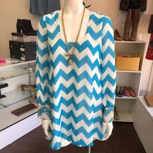 Depri Chevron Print Dress